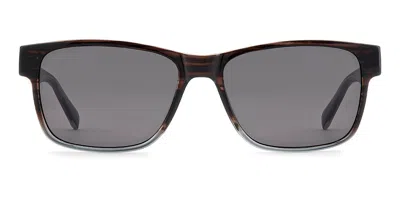 Fossil Fos 3179/g/s Asian Fit Ex4/ir Men's Sunglasses Brown Size 58 In Gradient Brown Horn,grey