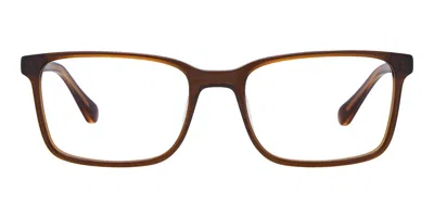 Fossil Fos 7229 Fl4 Men's Glasses Brown Size 54 - Free Lenses - Blue Light Block Available In Transparent Brown