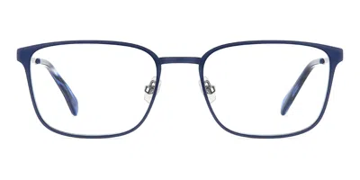 Fossil Fos 7231/g Asian Fit Fll Men's Glasses Blue Size 55 - Free Lenses - Blue Light Block Available In Matte Blue