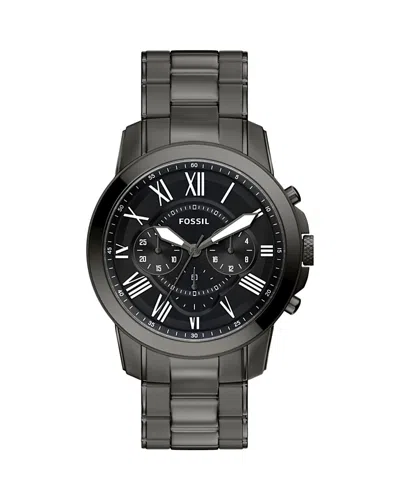 Fossil Grant Chronograph, 44mm In Black
