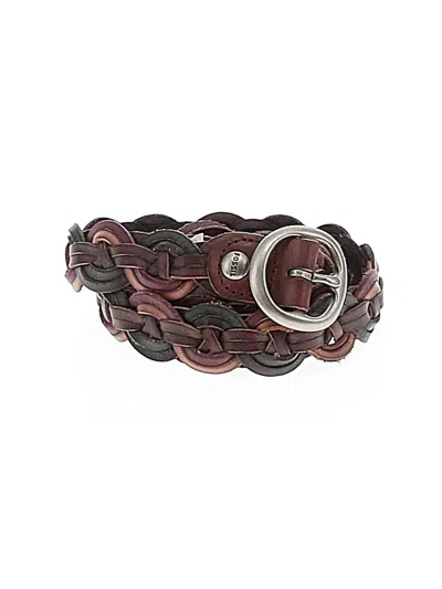 Pre-owned Fossil Leather Belt In Brown