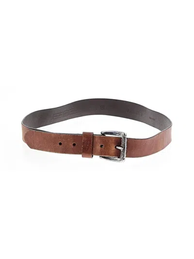 Pre-owned Fossil Leather Belt In Brown