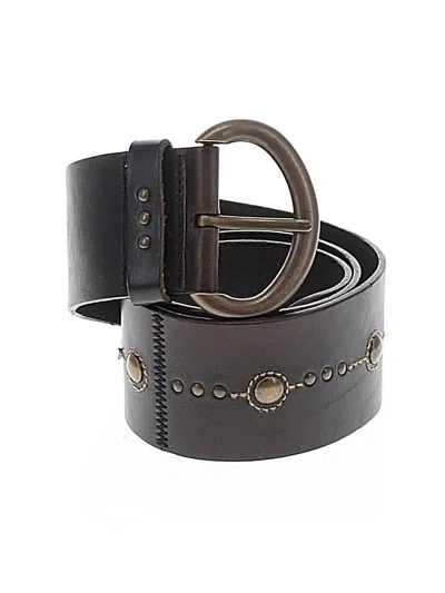 Pre-owned Fossil Leather Belt In Brown