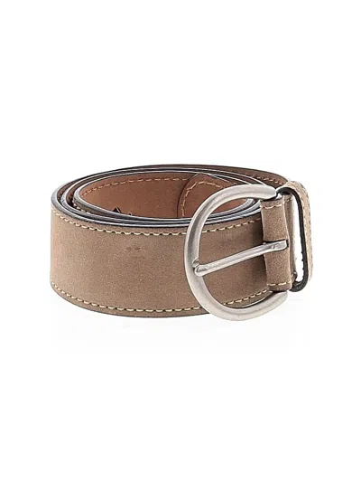 Pre-owned Fossil Leather Belt In Tan