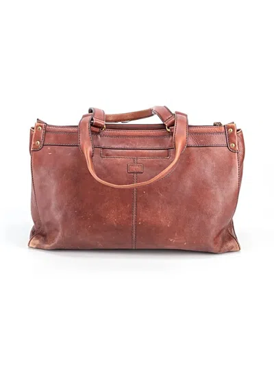 Pre-owned Fossil Leather Tote Bag In Brown