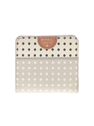 Pre-owned Fossil Leather Wallet In Ivory