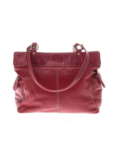 Pre-owned Fossil Tote Bag In Burgundy