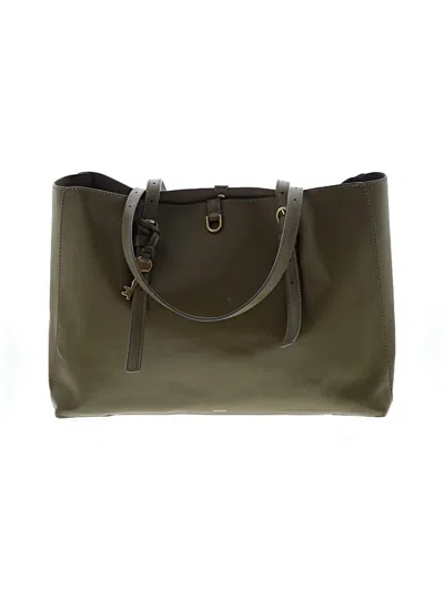 Pre-owned Fossil Tote Bag In Green
