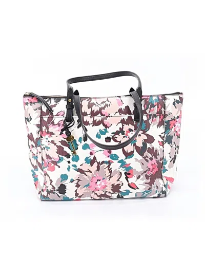 Pre-owned Fossil Tote Bag In White