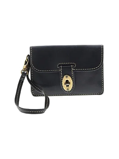 Pre-owned Fossil Wristlet In Black