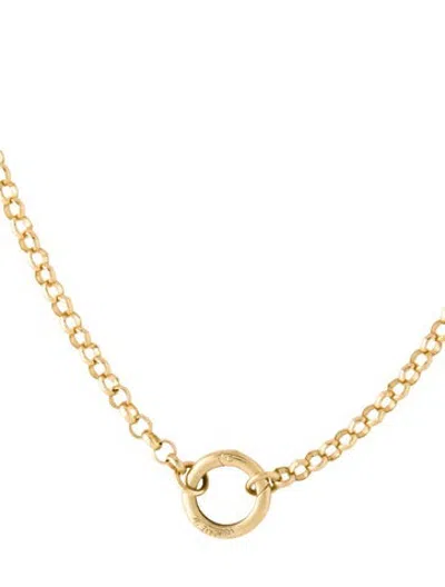Pre-owned Foundrae 18k Medium Belcher Chain Necklace, 22.5" In Multicolor