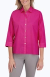Foxcroft Kelly Button-up Shirt In Azalea