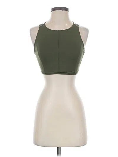 Pre-owned Fp Movement Tank Top Green Halter Neckline Tops