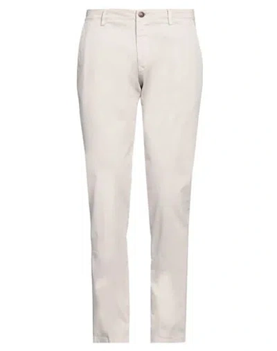 Fradi Man Pants Beige Size 35 Cotton, Elastane