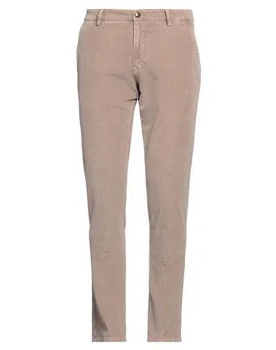 Fradi Man Pants Sand Size 36 Cotton, Elastane In Pink