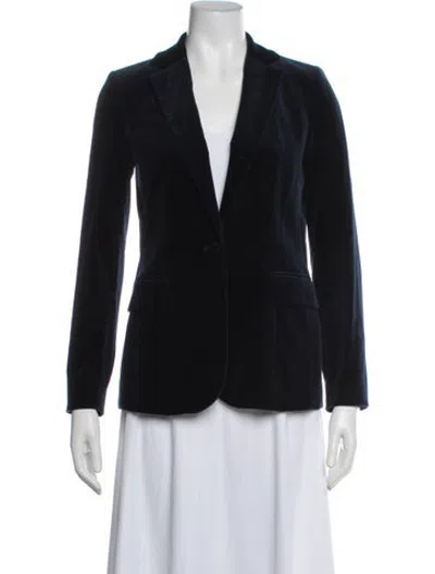 Pre-owned Frame Blazer In Black/blue