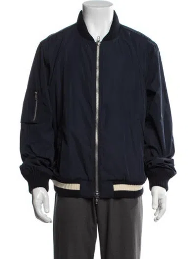 Pre-owned Frame Bomber Jacket In Blue