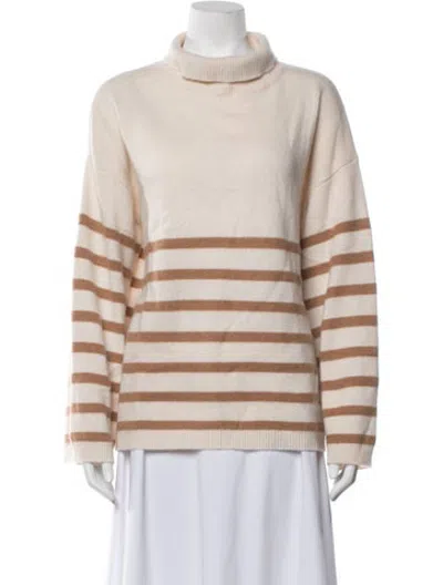 Pre-owned Frame Cashmere Striped Sweater In Neutrals