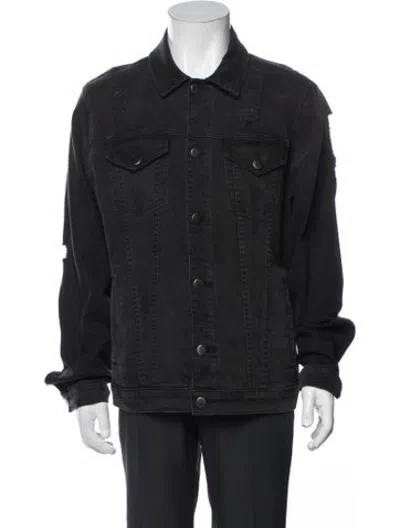 Pre-owned Frame Denim Jacket In Black