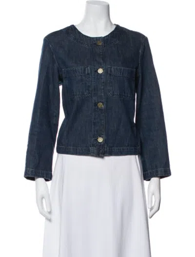 Pre-owned Frame Denim Jacket In Blue