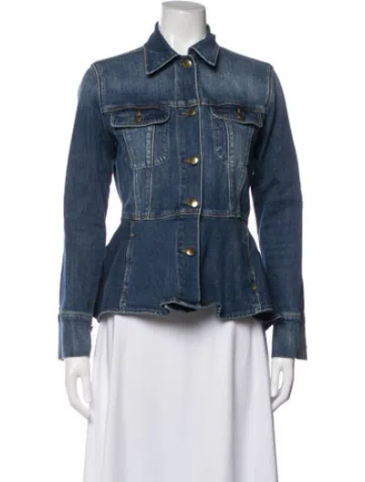 Pre-owned Frame Denim Jacket In Blue