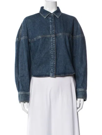 Pre-owned Frame Denim Jacket In Blue