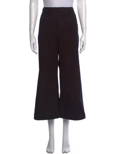Pre-owned Frame Flared Pants In Black