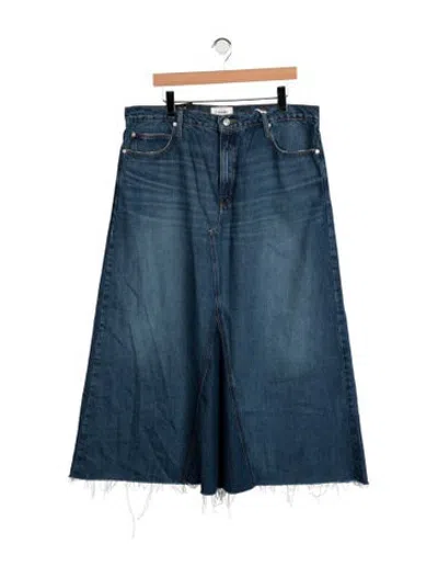 Pre-owned Frame Long Skirt W/ Tags In Blue