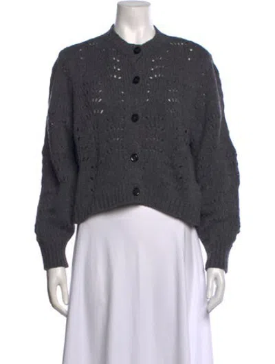 Pre-owned Frame Merino Wool Crew Neck Sweater In Grey