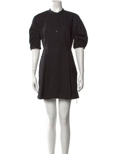 Pre-owned Frame Mini Dress In Black