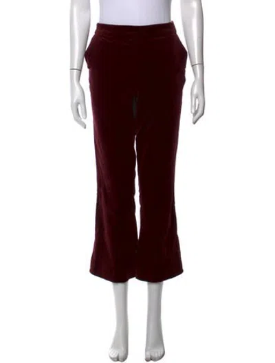 Pre-owned Frame Straight Leg Pants In Brown