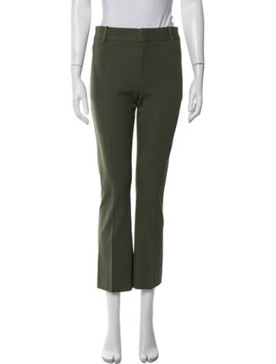 Pre-owned Frame Straight Leg Pants In Green