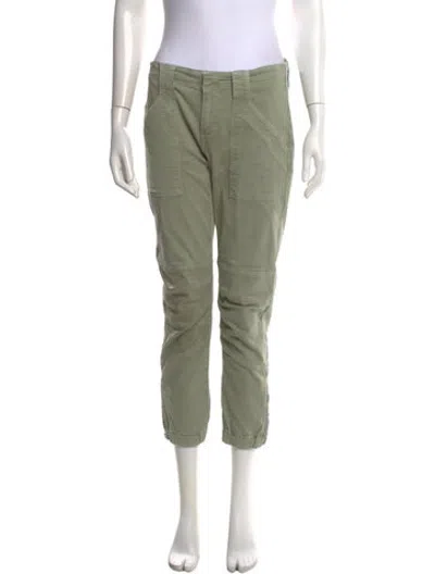 Pre-owned Frame Straight Leg Pants In Green