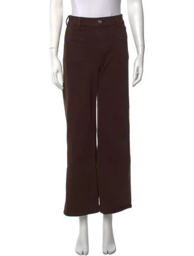 Pre-owned Frame Wide Leg Pants In Brown
