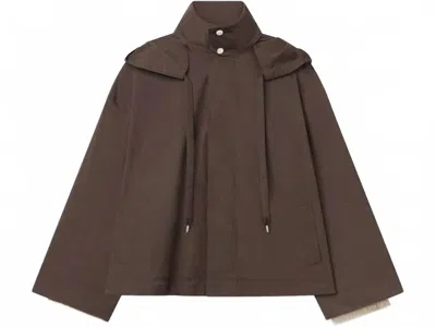 Frame Women's The Cropped Canopy Jacket In Ash Brown In Multi