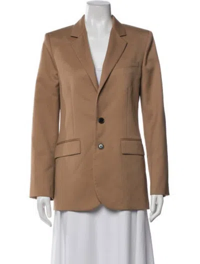 Pre-owned Frame Wool Blazer In Brown