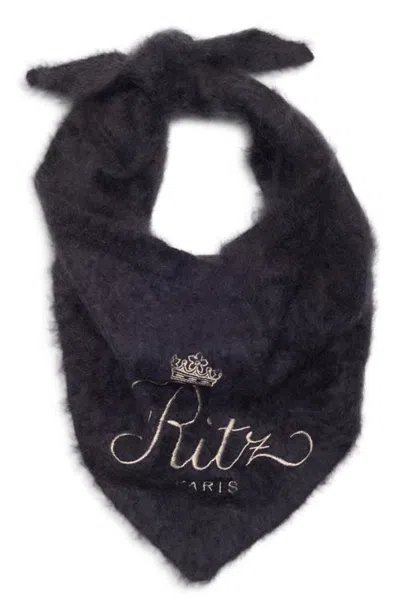 Frame X The Ritz Paris Cashmere Scarf In Brown