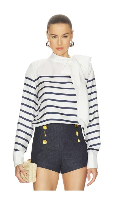 Franãoise Johanna Blouse In Stripe Navy