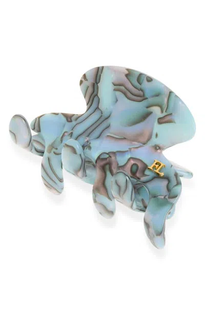 France Luxe Form Small Claw Hair Clip In Blue