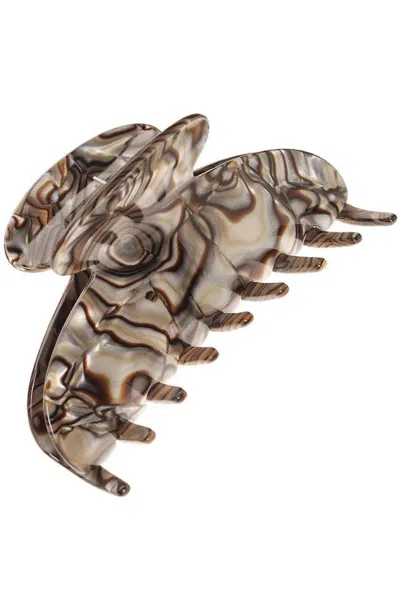 France Luxe Women's Grey Large Couture Claw Clip - Onyx