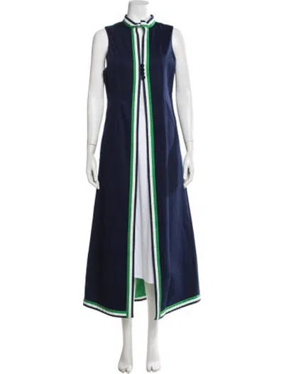 Pre-owned Frances Valentine Long Dress In Blue