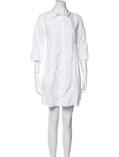 Pre-owned Frances Valentine Mini Dress In White