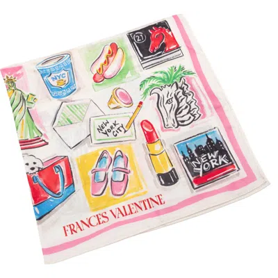 Frances Valentine Nyc Icons Silk Bandana In Pink