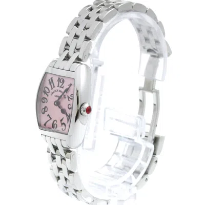 Pre-owned Franck Muller Cintree Curvex Quartz Gold And Crocodile With Diamond Bezel Watch () In Multi