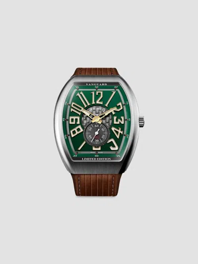 Franck Muller Men's Colorado Grand Vanguard Titanium & Leather Watch In Green
