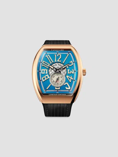 Franck Muller Men's Vanguard Yachting Goldtone Stainless Steel & Rubber Strap Watch In Black