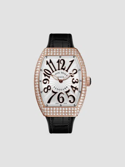 Franck Muller Women's Vanguard Rose Gold, Diamond, Alligator & Rubber Strap Watch In Rose Gold Black
