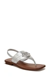 Franco Sarto Emmie Slingback Sandal In Silver Faux Leather