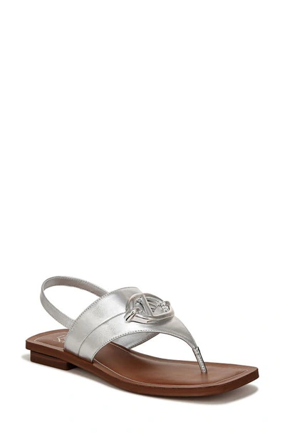 Franco Sarto Emmie Slingback Sandal In Silver Faux Leather