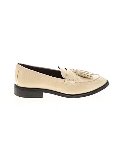 Pre-owned Franco Sarto Flats In Ivory